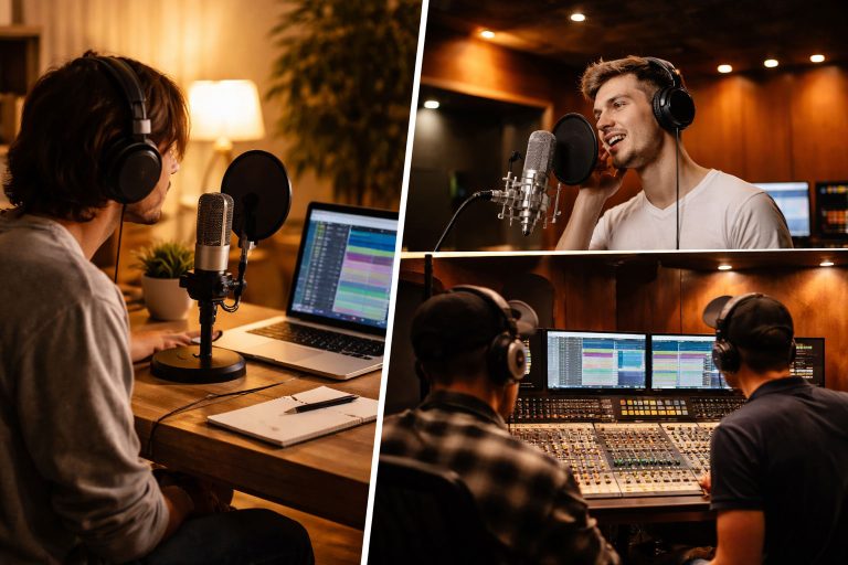 Domowe nagranie vs studio nagrań – co wybrać?